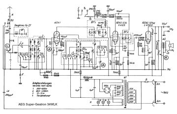 AEG Super Geatron 34 schematic circuit diagram